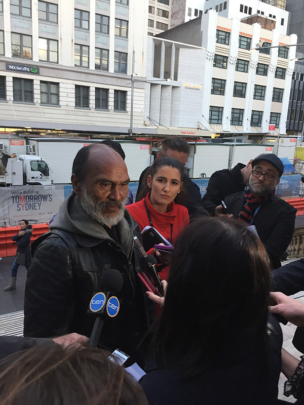 Homeless stand their ground at Martin Place