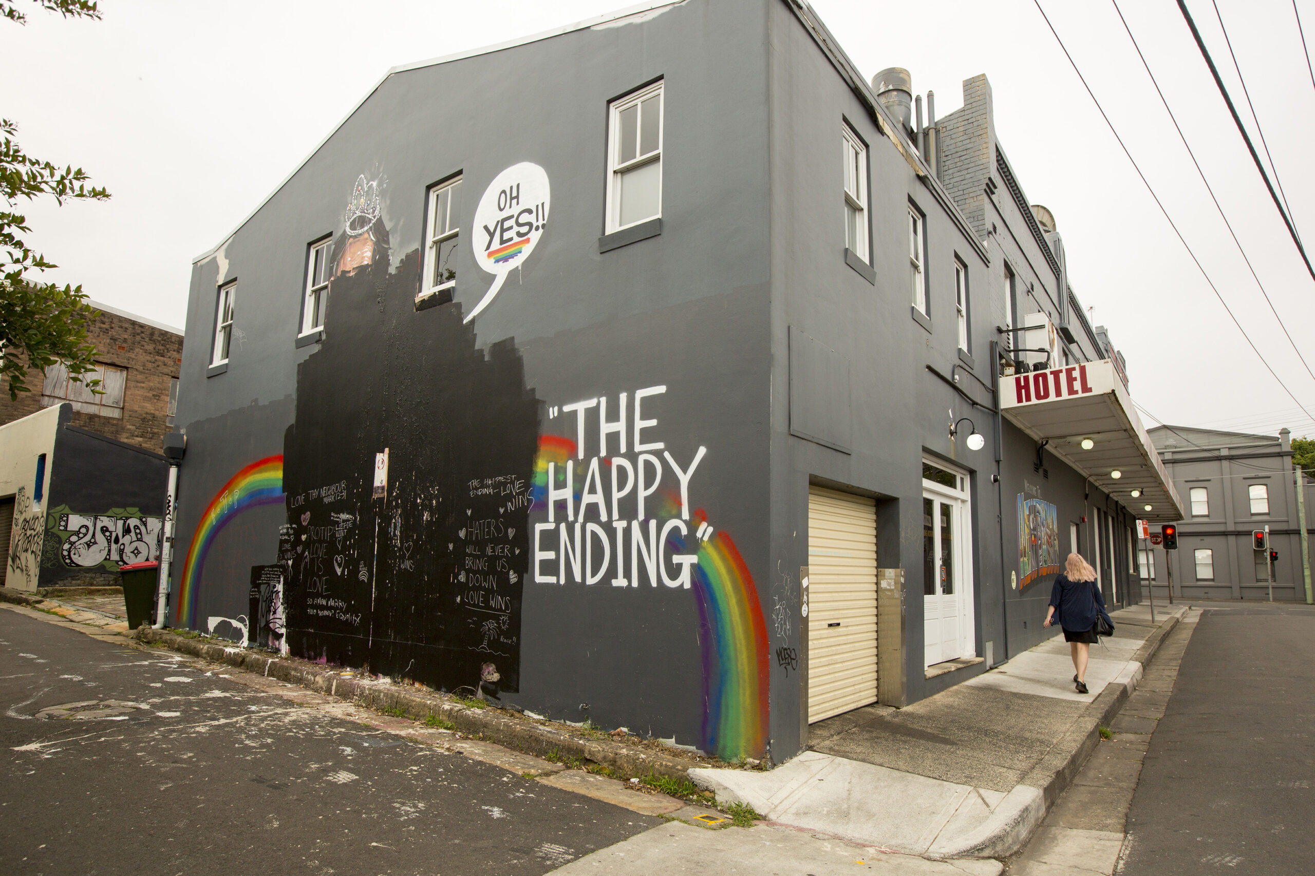 Hateful sprays against gays