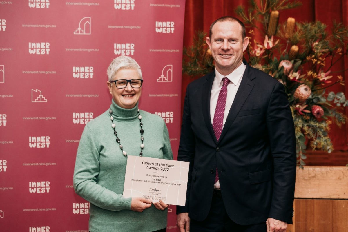 Inner West Citizen of the Year co-winner Liz Yeo on her community work in Newtown