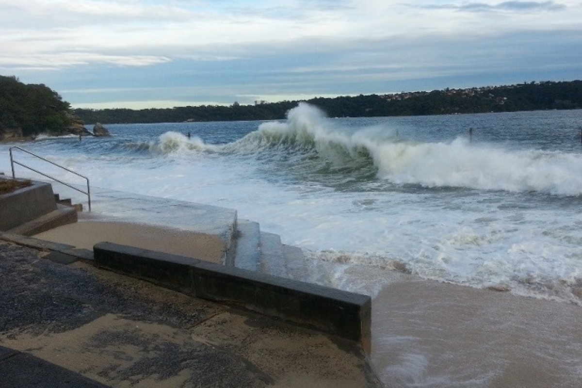 Shark Beach seawall reconstruction won’t be finished until next year