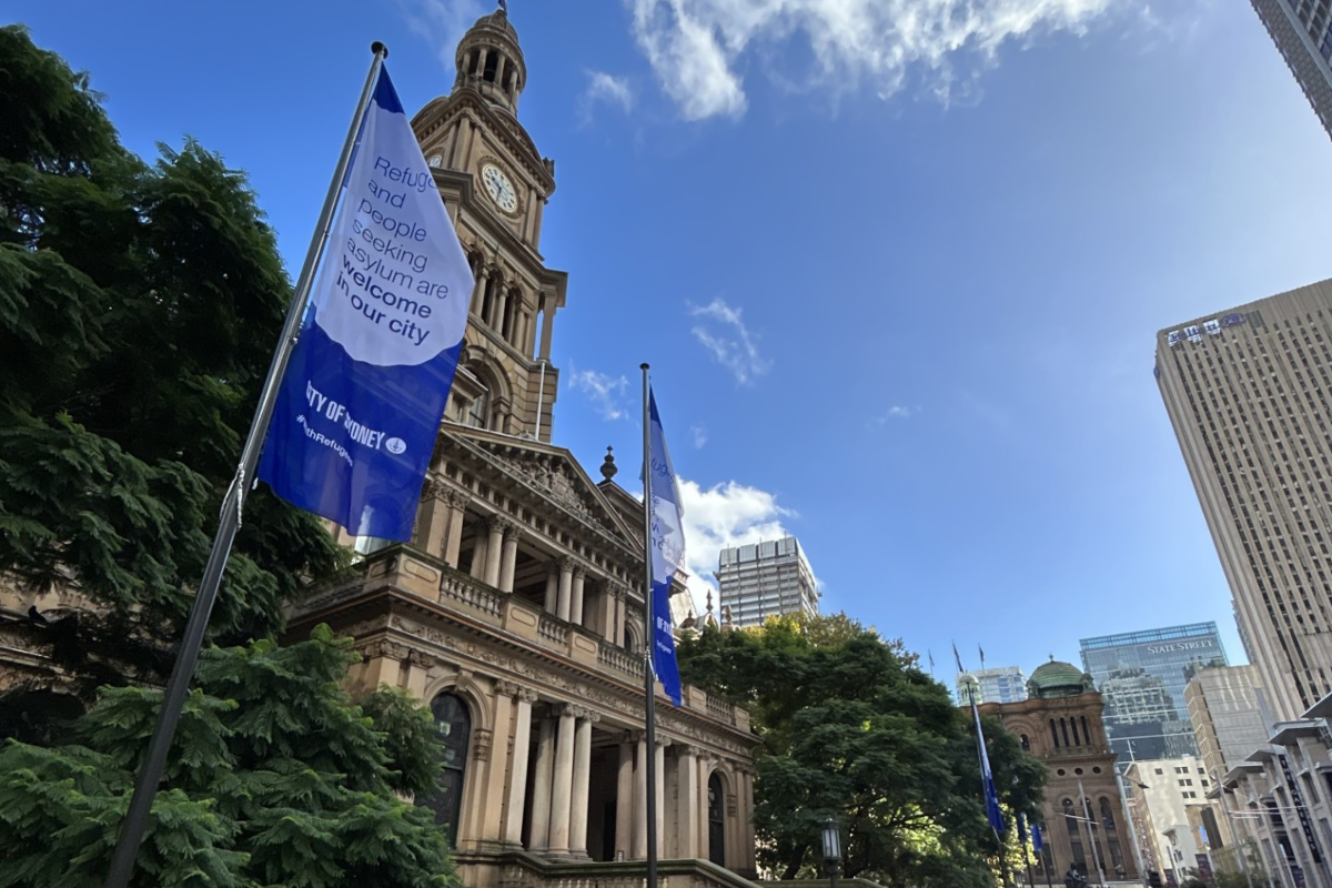 Refugee group unhappy with current ‘Refugees Welcome’ banners outside of Town Hall