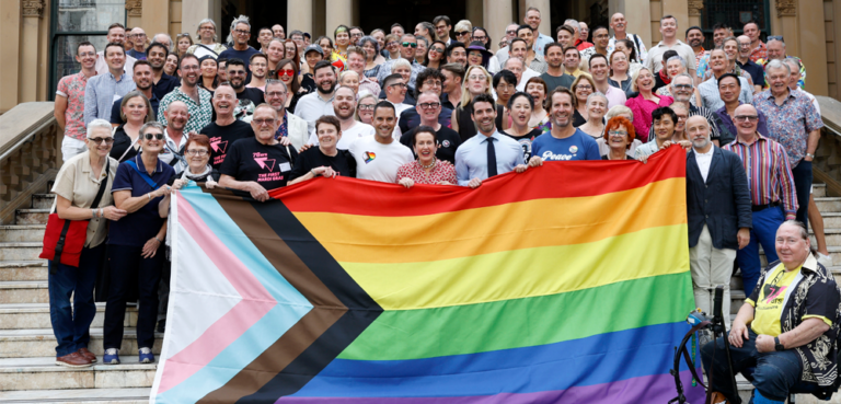 Mardi Gras Progress Pride flag raising ceremony 2025_Damian Shaw