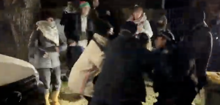 police attacked