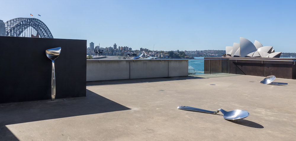 MCA Unveils Surreal New Giant Spoon Sculptures By Ricky Swallow On Terrace