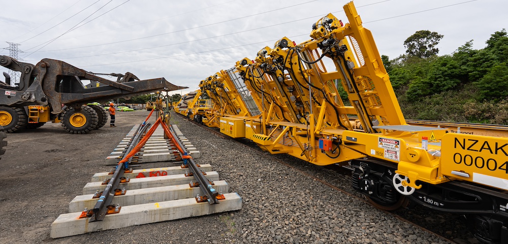 New Tilt Wagons Cut Hours Off Weekend Train Track Maintenance