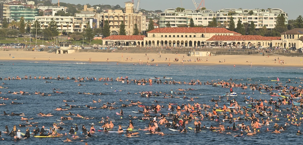 Bondi Mass Shooting: Thousands Gather For Memorial & Paddle Out Ceremony