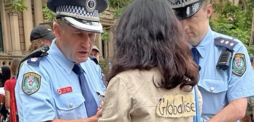 Protester Arrested For Wearing ‘Globalise The Intifada’ Jacket Says She Broke No Laws