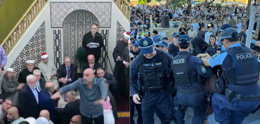 Albanese & Burke Confronted During Eid Prayers At Lakemba Mosque