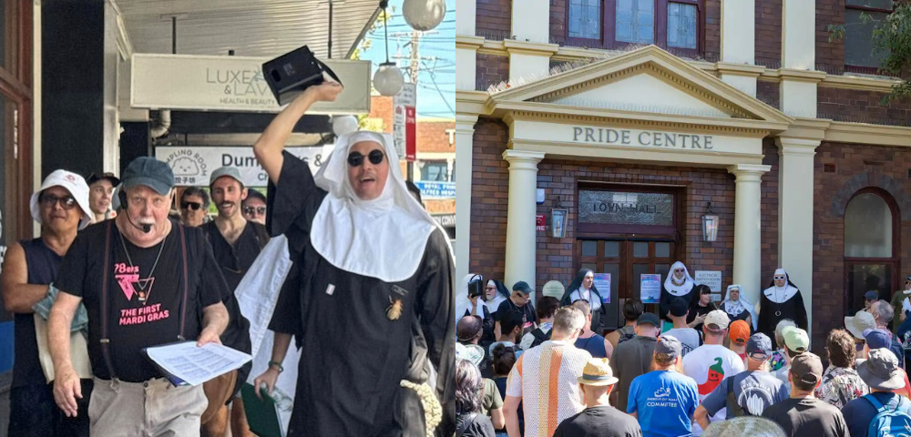 Join The Sisters of The Order of Perpetual Indulgence & Trough Man For A Newtown Queer History Walk
