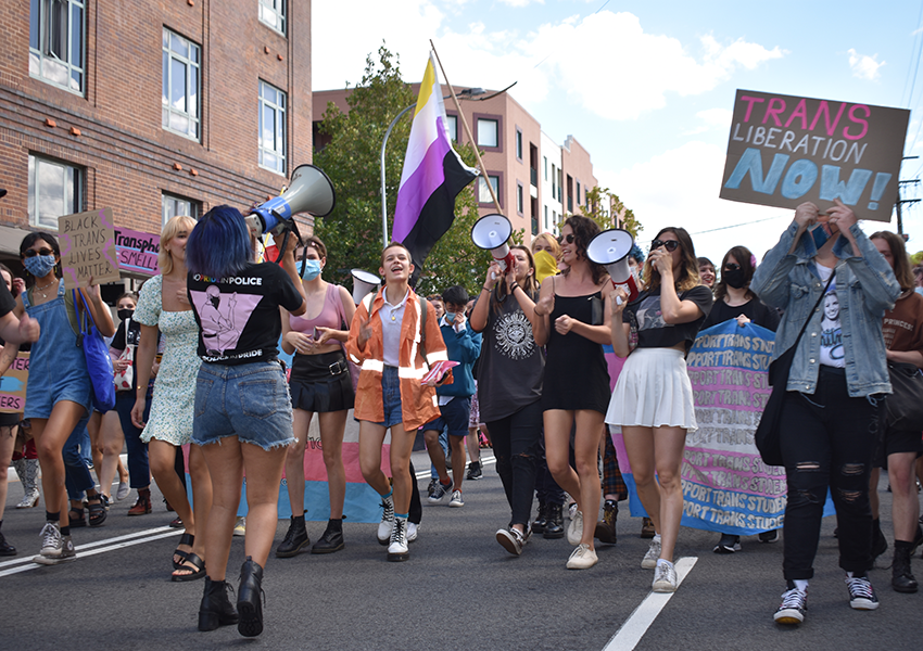 Taking to the street for transgender visibility