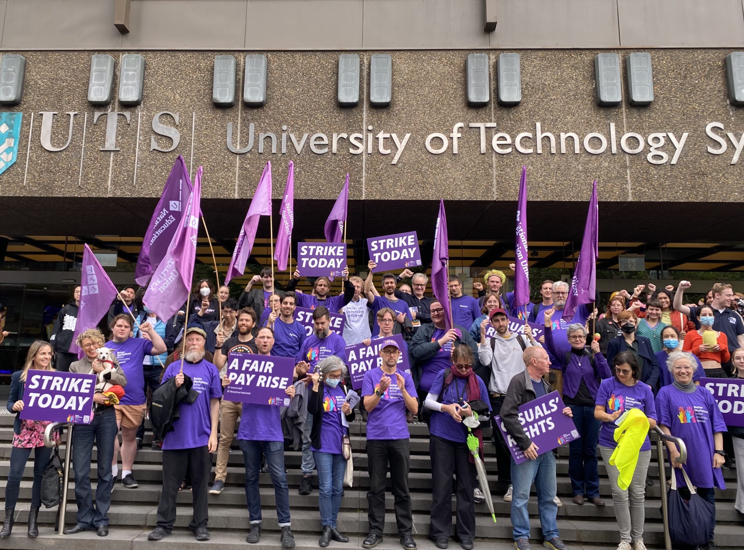 UTS staff strike for better working conditions
