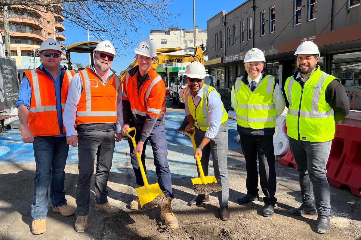 Construction begins on new green plaza in Kingsford