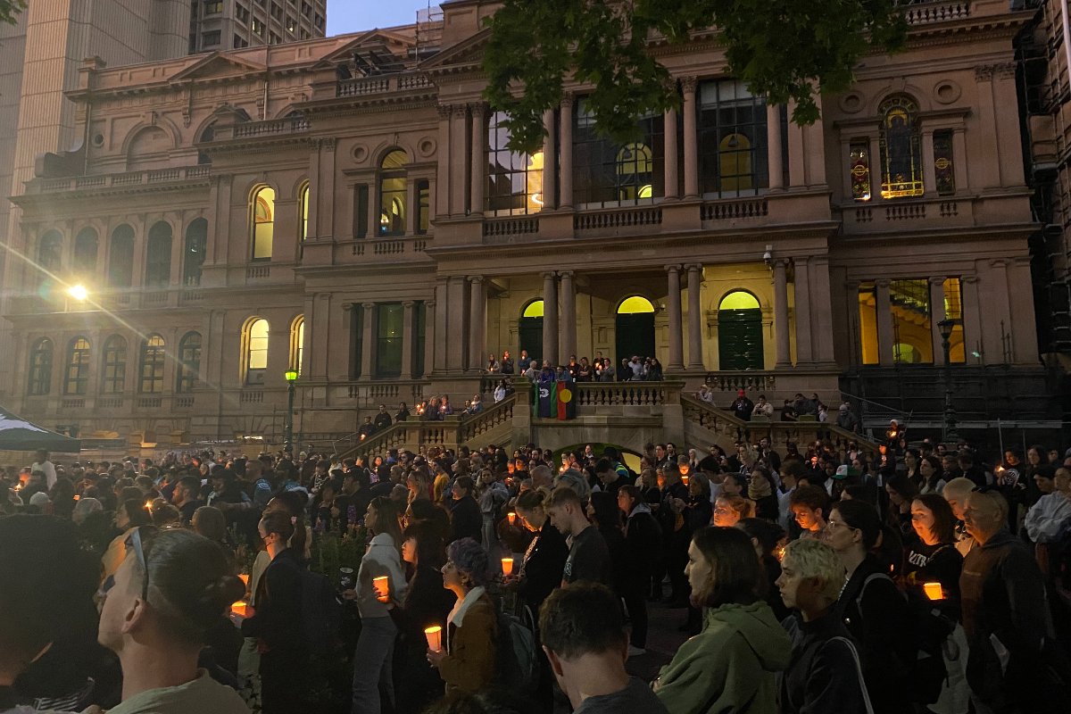 Sydney calls for justice for Cassius Turvey at Town Hall vigil
