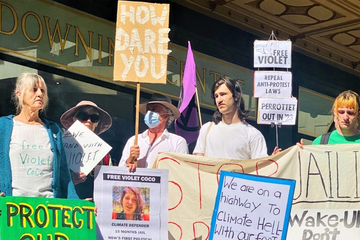 Climate activist Violet Coco freed as campaign to repeal anti-protest laws grows