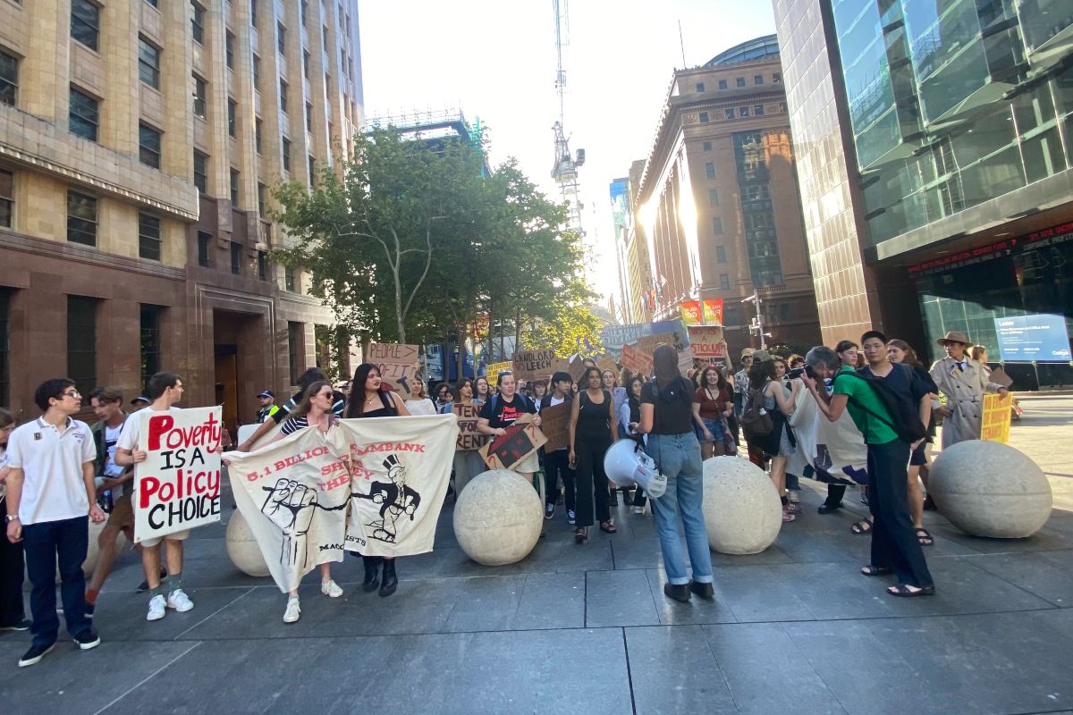 ‘We’ve got a housing fix, tax tax tax the rich’: Protesters hold rally condemning housing crisis 