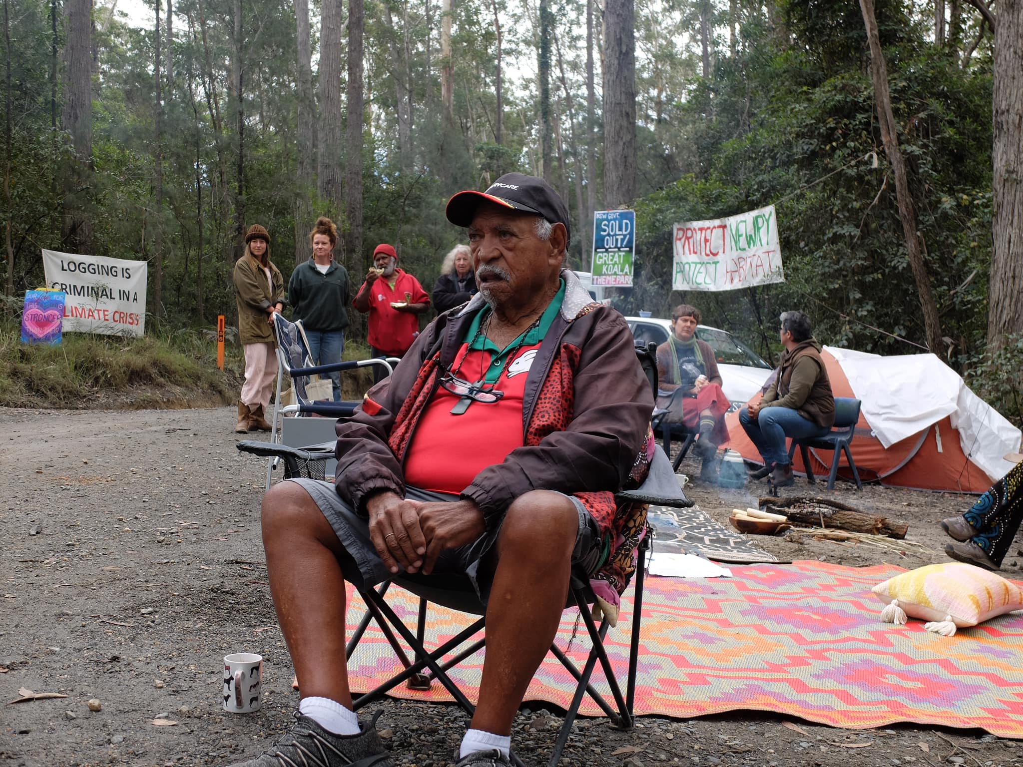 First Nations elders were integral to the protest at Newry Forest