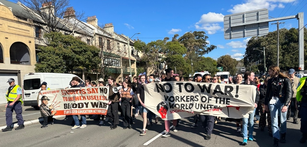 Students across Australia protest against AUKUS deal