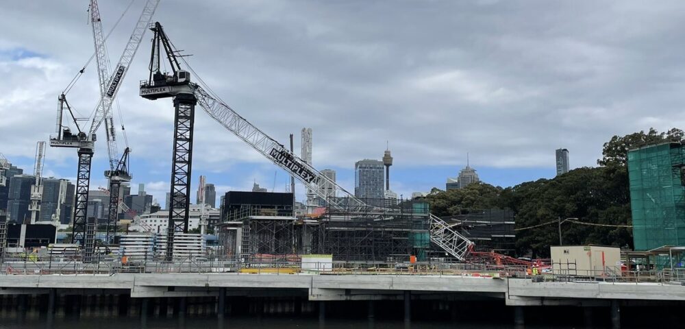 Crane collapses at Sydney Fish Market construction site