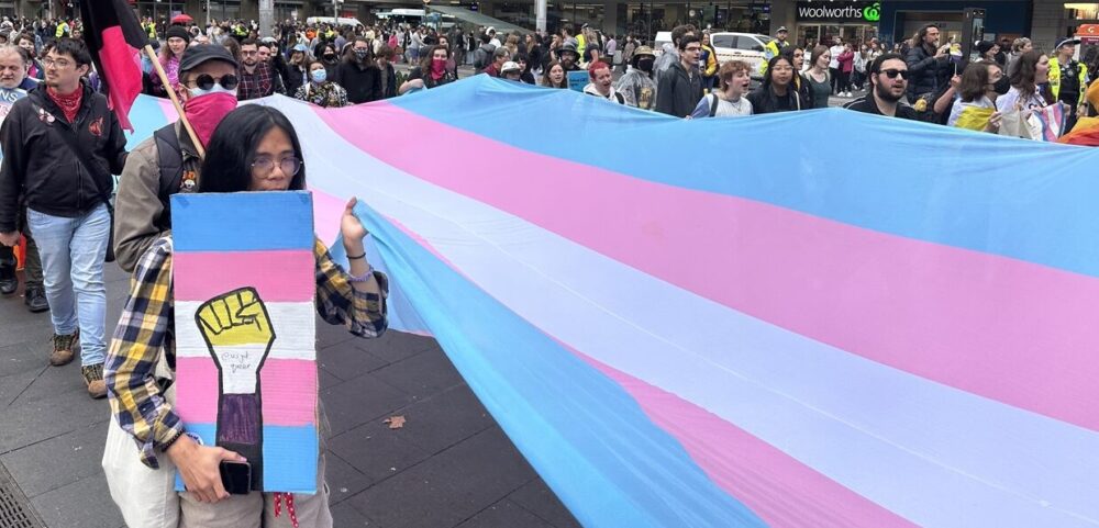Activists Rally In Newtown For Trans Day Of Resistance