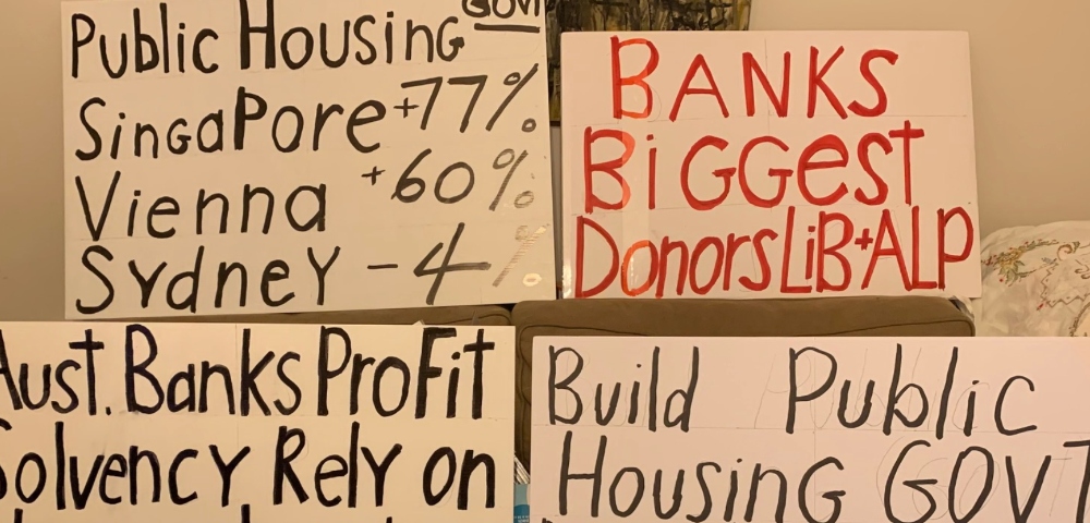 Sydney unionists and public housing tenants rally for housing justice