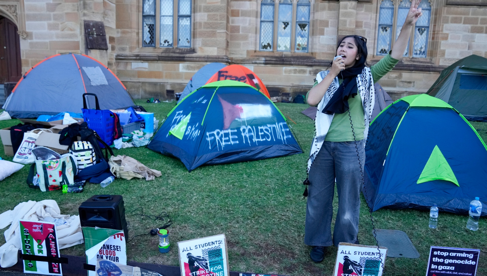 From USyd to the Sea: Palestine solidarity encampments are staying put