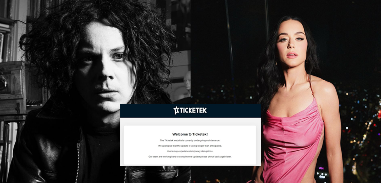 Jack White Katy Perry Ticketek error